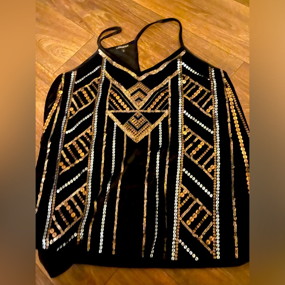 Sequin Express Tank Top Size L